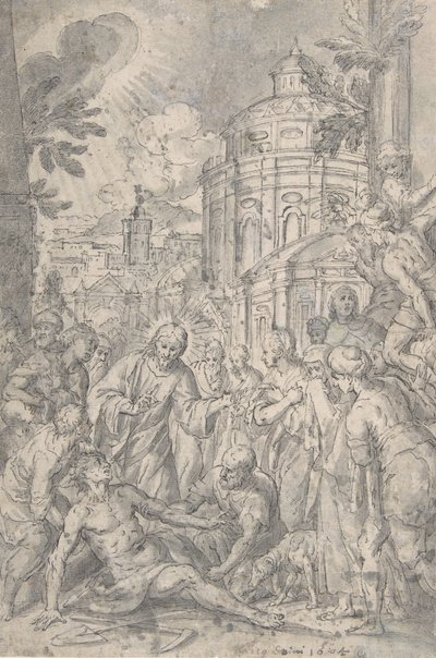 The Raising of the Youth of Naim by Georg Pecham