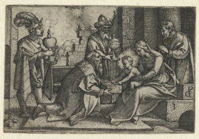 Adoration of the Magi (Life of Christ) by Georg Pencz