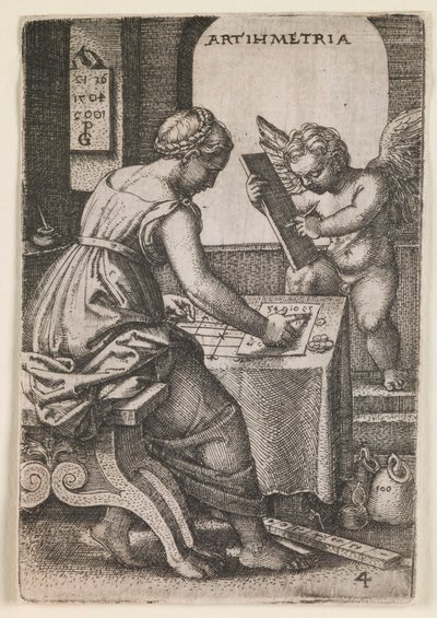 Arithmetica, from the series “The Liberal Arts” by Georg Pencz