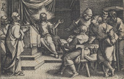 Christ with the Doctors in the Temple, from The Story of Christ by Georg Pencz