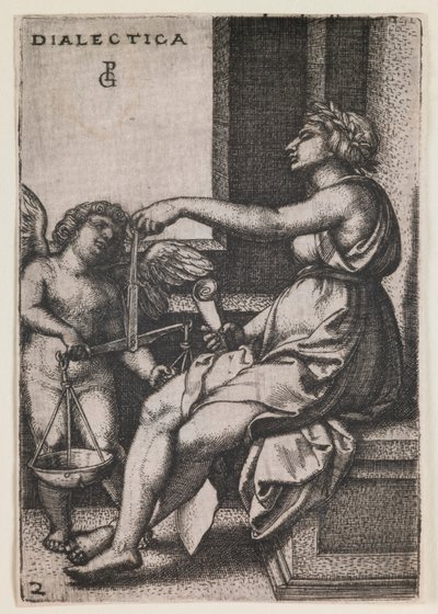 Dialectica, from the series “The Liberal Arts” by Georg Pencz