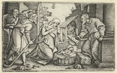 Birth of Christ and Adoration of the Shepherds by Georg Pencz