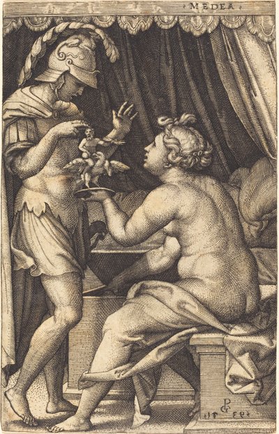 Medea Returning the Penates to Jason by Georg Pencz