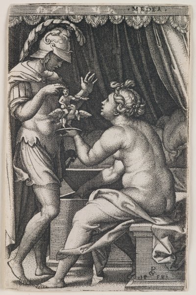 Medea and Jason by Georg Pencz