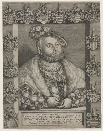 Portrait of John Frederick I, "The Magnanimous," Elector of Saxony by Georg Pencz