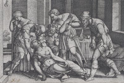 Suicide of Lucretia, from Scenes from Roman History by Georg Pencz