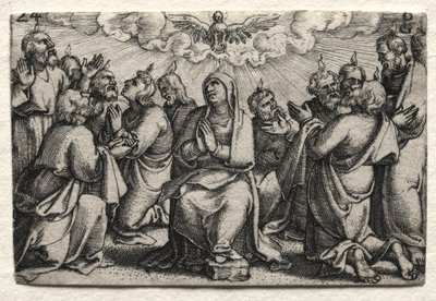 The Life of Jesus Christ: The Descent of the Holy Ghost by Georg Pencz