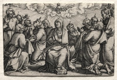 The Life of Jesus Christ: The Descent of the Holy Ghost by Georg Pencz