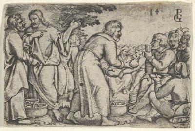 The Miracle of the Loaves and the Fishes by Georg Pencz