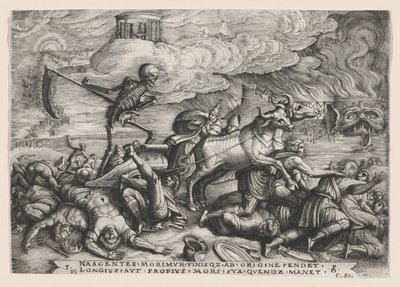 The Triumph of Death on Time, from The Triumph of Petrarch by Georg Pencz