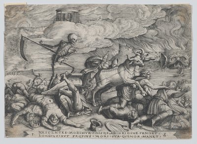 The Triumph of Death on Time, from The Triumph of Petrarch by Georg Pencz
