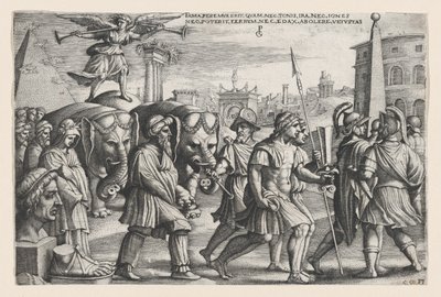 The Triumph of Fame on Chastity, from The Triumphs of Petrarch by Georg Pencz