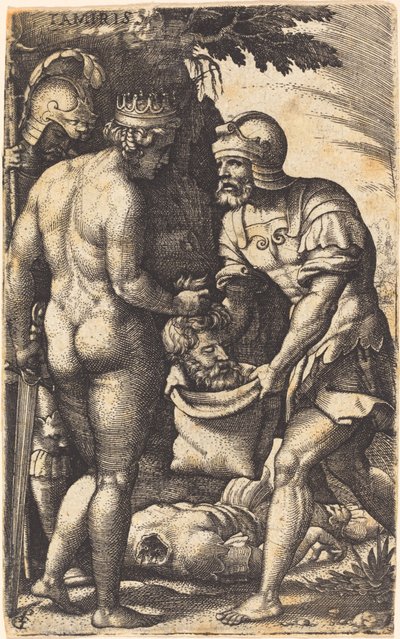 Tomyris with the Head of Cyrus by Georg Pencz