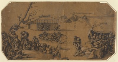 The Flood by Georg Pencz after Michelangelo