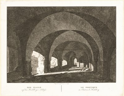 The Hall of Heidelberg Castle by Georg Primavesi, after Peter Speeth