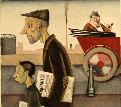 Newspaper People by Georg Scholz by Georg Scholz