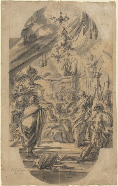 The Disputation of Saint Catherine of Alexandria by Georg Wilhelm Neunhertz