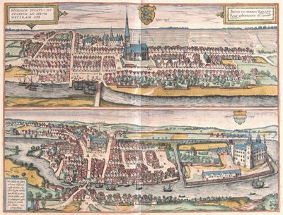 Husum, Germany, Illustration from Civitates Orbis Terrarum by Georg Braun und Franz Hogenberg