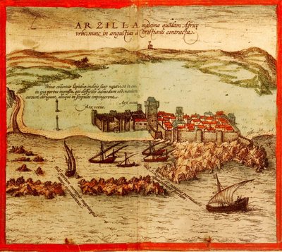Asilah, Morocco by Georg and Hogenberg Franz (1535 90) Braun
