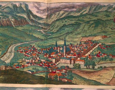 City of Bressanone by Georg Braun and Hogenberg Franz