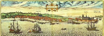 Elsinore, Denmark by Georg and Hogenberg Franz (1535 90) Braun