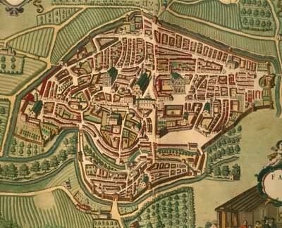 Fabriano by Georg Braun and Hogenberg Franz