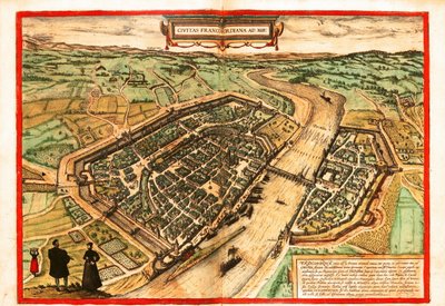 Frankfurt Am Main by Georg and Hogenberg Franz (1535 90) Braun