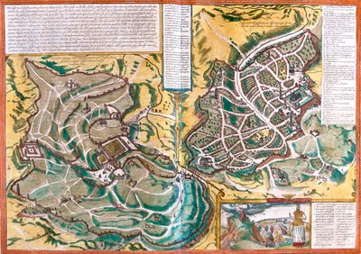 Jerusalem, Israel by Georg and Hogenberg Franz (1535-90) Braun