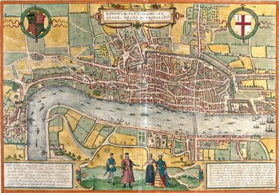 London, Great Britain by Georg and Hogenberg Franz (1535 90) Braun