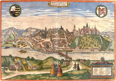 Meissen, Germany by Georg and Hogenberg Franz (1535 90) Braun