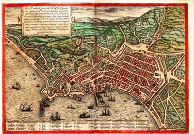 Naples, Italy by Georg and Hogenberg Franz (1535 90) Braun