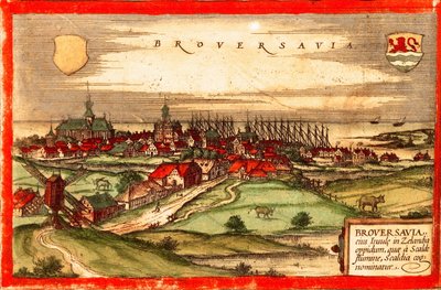 Brouvershaven, Netherlands by Georg and Hogenberg Franz (1535 90) Braun