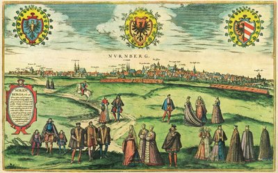 Nuremberg, Germany by Georg and Hogenberg Franz (1535 90) Braun