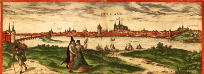 Orleans, France by Georg and Hogenberg Franz (1535 90) Braun