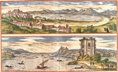 Pozzuoli, Baiae, Italy by Georg and Hogenberg Franz (1535 90) Braun