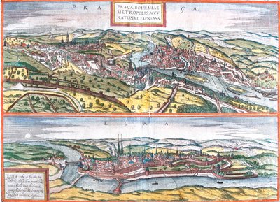 Prague, Cheb, Czech Republic by Georg and Hogenberg Franz (1535 90) Braun
