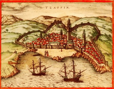 Safi, Morocco by Georg and Hogenberg Franz (1535 90) Braun