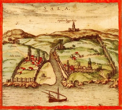 Sale, Morocco by Georg and Hogenberg Franz (1535 90) Braun
