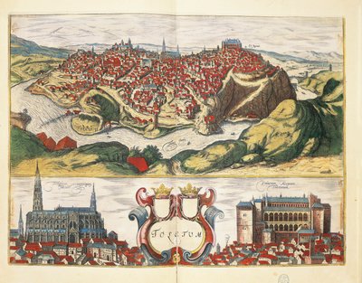 City of Toledo from Civitates Orbis Terrarum by Georg Braun and Hogenberg Franz