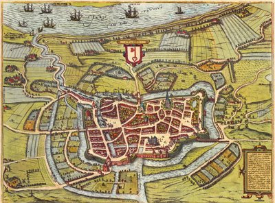 Stade, Hamburg, Germany by Georg and Hogenberg Franz (1535 90) Braun