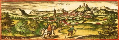Velez Malaga, Spain by Georg and Hogenberg Franz (1535 90) Braun