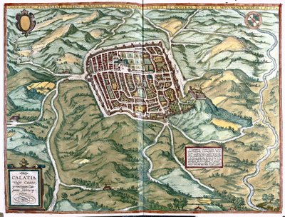 Caiazzo, Italy by Georg Braun and Hogenberg Franz