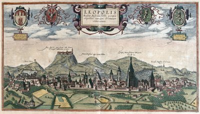 Lviv, Ukraine (engraving) by Georg Braun and Hogenberg Franz