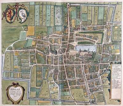 The Hague, Netherlands by Georg Braun and Hogenberg Franz