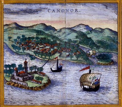 View of Canonor in India from an edition of 