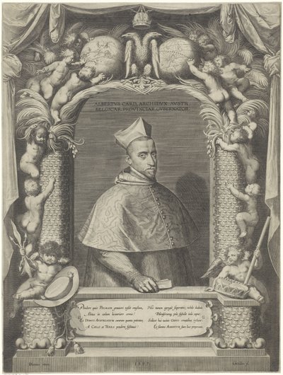 Portrait of Albrecht, Archduke of Austria, in Cardinal Robes by Georg van de Velden