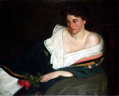 Portrait of a Lady on a Sofa by George Charles Aid