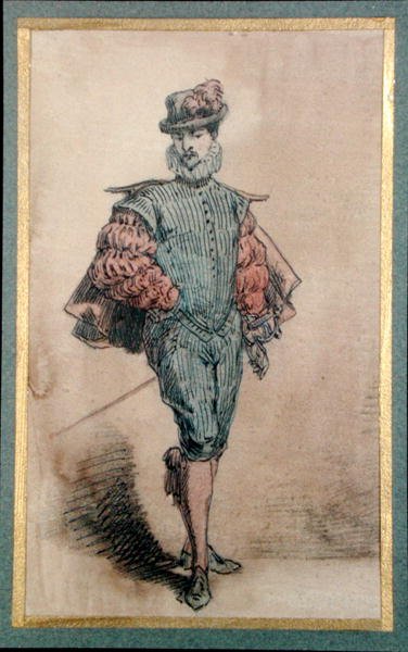 Male character in historical costume by George Sand