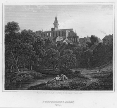 Dumfermling Abbey, Fifeshire by George (after) Arnald