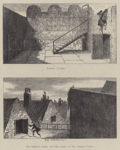 Illustration for Jack Sheppard by George (after) Cruikshank